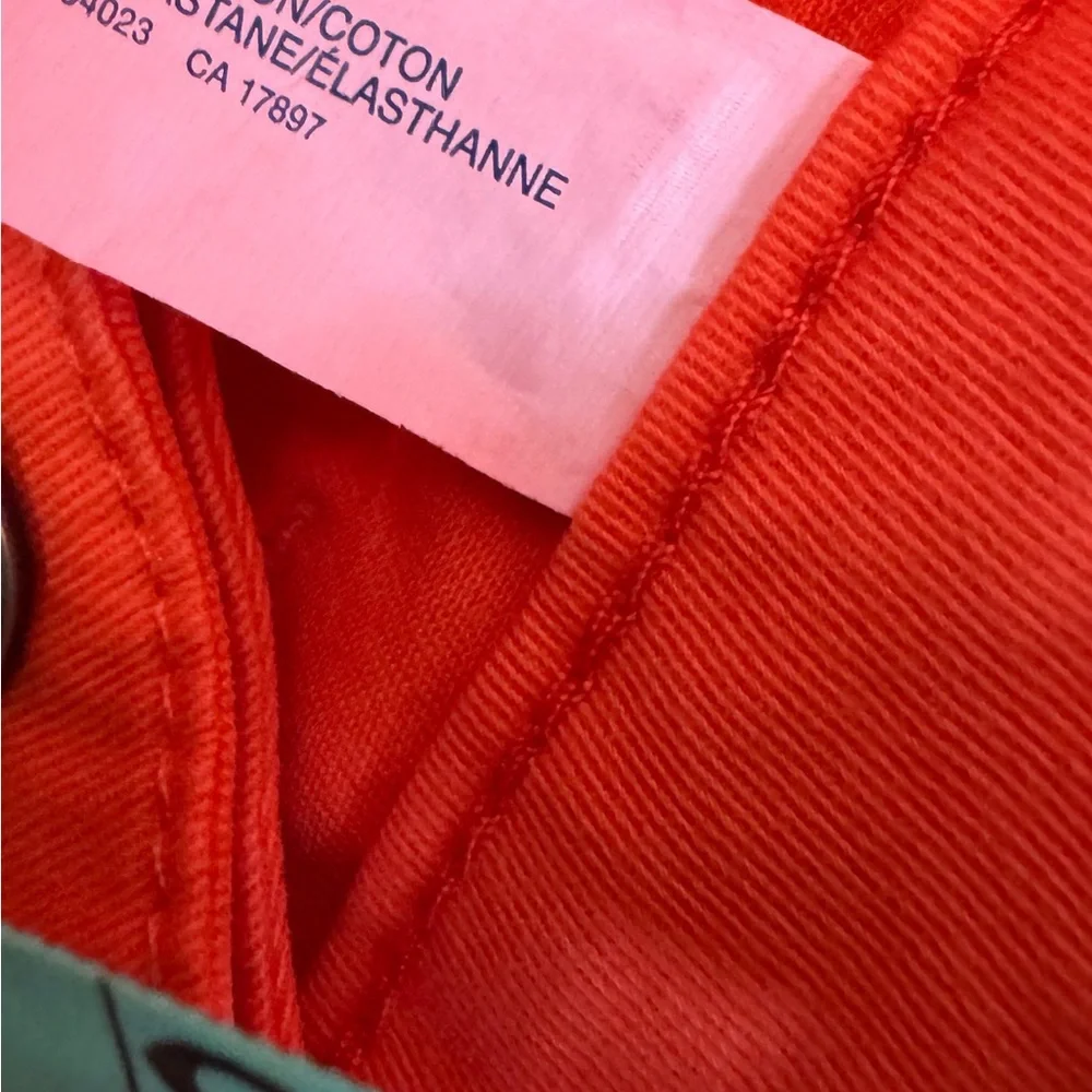Bright Orange Mini Skirt NWT Size 4 Zip Pocket Casual Summer Basic
